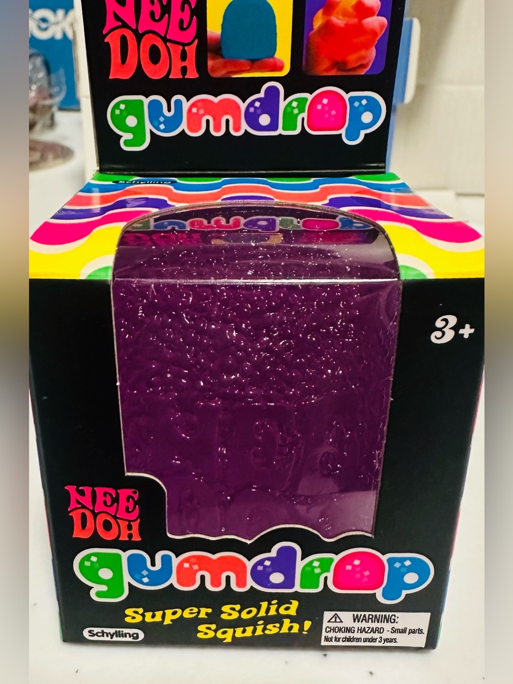 NeeDoh Gumdrop Super Solid Squish - Purple